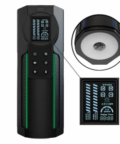 Masturbador Lanterna Com Vai E Vem E Voz Com Led Colorido Si 8657
