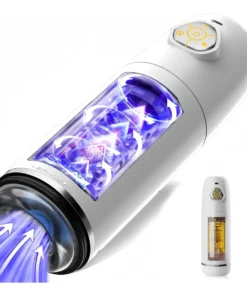 MASTURBADOR MASCULINO COM ROTACAO 360 MLAN6428 COR: BRANCO