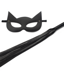 KIT MULHER GATO (CHICOTE 35 CM E MÁSCARA GATA) - 907