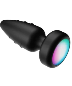 PLUG ANAL VIBRATORIO 360 COM LEDE CONTROLE REMOTO MLPA6138