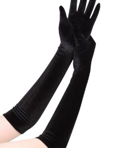 Luvas de Veludo Cor:Preto - YSCH133