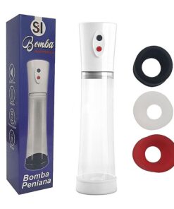 Bomba Eletrica Peniana - 3 Aneis de Silicone - Penis Pump - SI - 1264