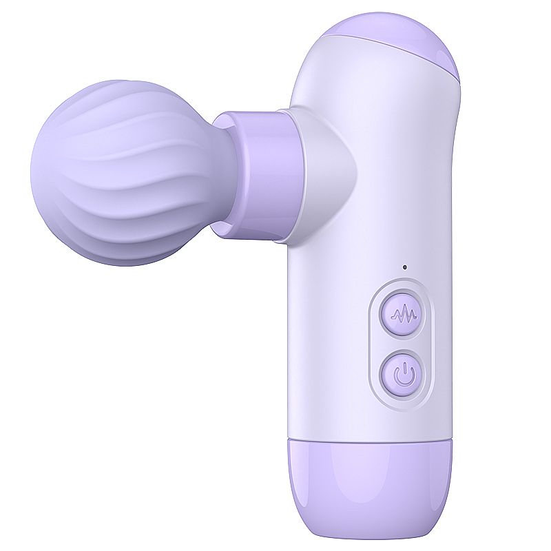 Pistola Massageadora Com Pulsacao Recarregavel Si Cor Roxo 9821